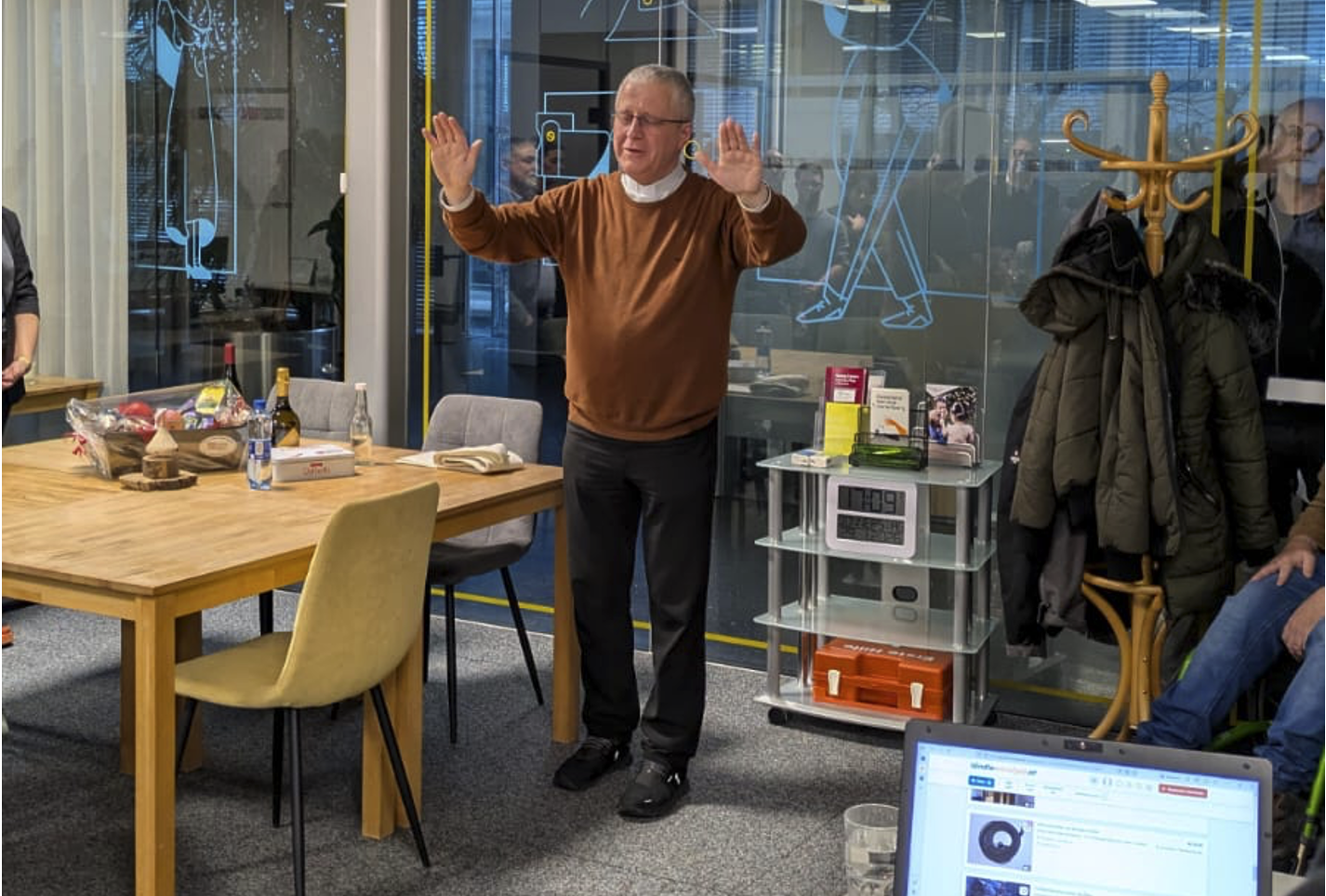 Segnung durch Pfr. Thomas Sauter